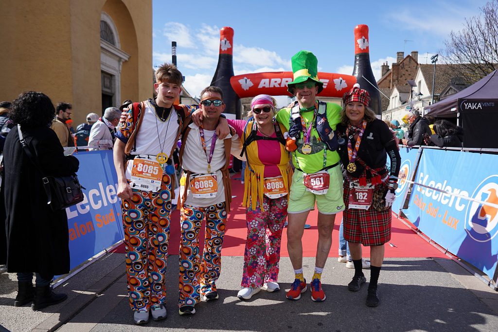 ligne d'arrivée marathon de la côte chalonnaise